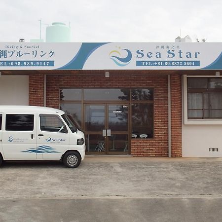 Sea Blue Hotel Onna Bagian luar foto