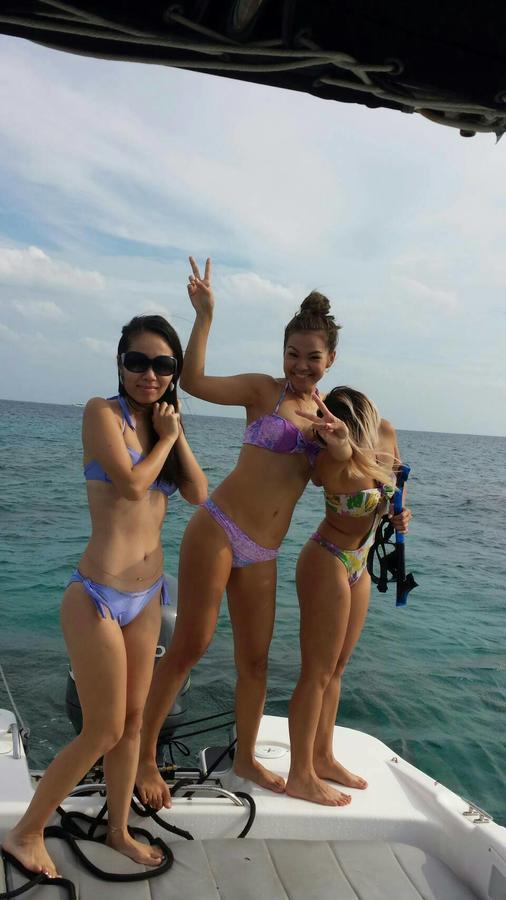 Sea Blue Hotel Onna Bagian luar foto